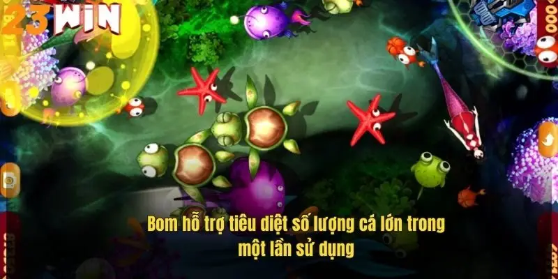 Bắn Cá Vàng – Chinh Phục Đại Dương Săn Thưởng Cực Đã 2 bom-ho-tro-tieu-diet-so-luong-ca-lon-trong-mot-lan-su-dung